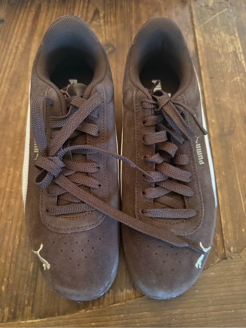 Puma Women Bella Donna Suede Sneakers in Brown sz 8.5 - Picture 6 of 7